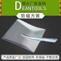 304 stainless steel shovel wooden handle anti-magnetic flat shovel cleaning shovel flat head shovel security brand stainless steel shovel