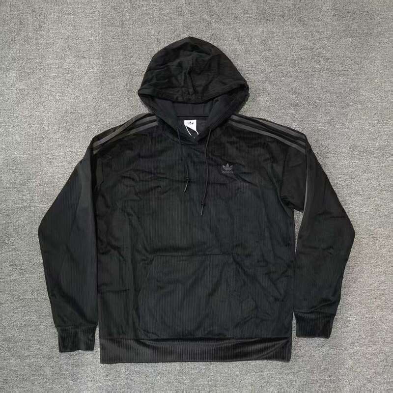 Adidas Originals Hoodie Women's Corduroy Retro Hooded Pullover Sweatshirt Gu0811