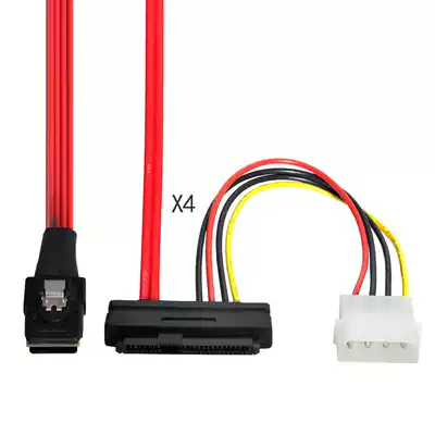 SF-002 SFF-8087 Mini sas xian 36P on SFF-8482 SAS 29P hard drive line 1m