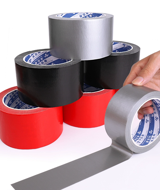 màu sắc mạnh mẽ chống thấm nước trang trí băng vải thảm mặt đất dấu vết bẫy cảnh báo màu đen và vàng sàn băng màng bảo vệ Bạc Red Wedding cố định sửa chữa bạt chuyên dụng băng phim
