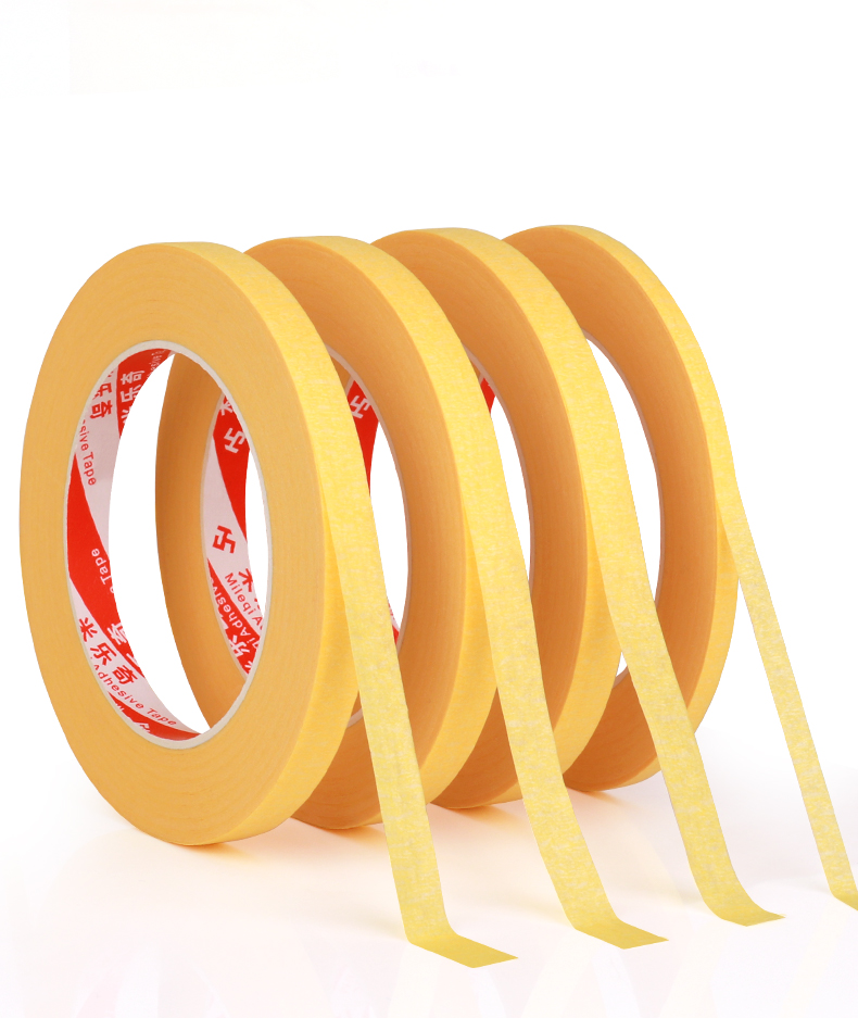 Masking tape full box giấy Mỹ màu vàng có độ dẻo cao tách màu giấy nướng phun sơn trang trí mặt nạ tường liền mạch 50 mét trang trí xe nghệ thuật đường may đẹp đặc biệt nhãn dán giấy không đánh dấu bằng tay xé băng bang keo giay