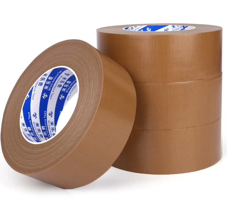 Màu ống quần áo băng mẫu cho nhựa ngành may mặc máy may keo định vị băng siêu mạnh một mặt thảm Shredded đỏ ống nhựa có thể được bao bọc trái đất không thấm nước băng nhớt nâu