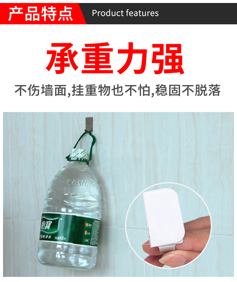 Miller Qi tăng băng keo hai mặt chắc chắn tròn liền mạch, hộp mù, khung ảnh, biển quảng cáo, băng keo hai mặt dày cố định, độ dẻo cao mà không để lại dấu vết, băng keo xốp dán tường gạch, loại đục lỗ keo 3m 2 mặt