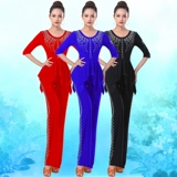 Off -Hroad Camp Guoguo не Gittaba Top Top New Gold Velvet Diamond Dance Service Служба латинского танце