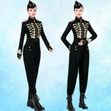 越野营 Sailor Dance Costumes для женщин в новом стиле, игра в платье квадратные танцевальные костюмы Jitba top