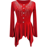 Off -Hroad Camp Guoguo не Gittaba Top Top New Gold Velvet Diamond Dance Service Служба латинского танце