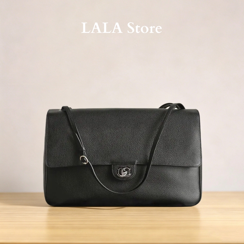 Tweed Style 26S Briefcase, High-End Flap Leather Tote Bag, Fashionable Work Clothing Large-Capacity Shoulder Crossbody Bag Tweed Style 26S Briefcase, High-End Flap Leather Tote Bag, Fashionable Work Clothing Large-Capacity Shoulder Crossbody Bag