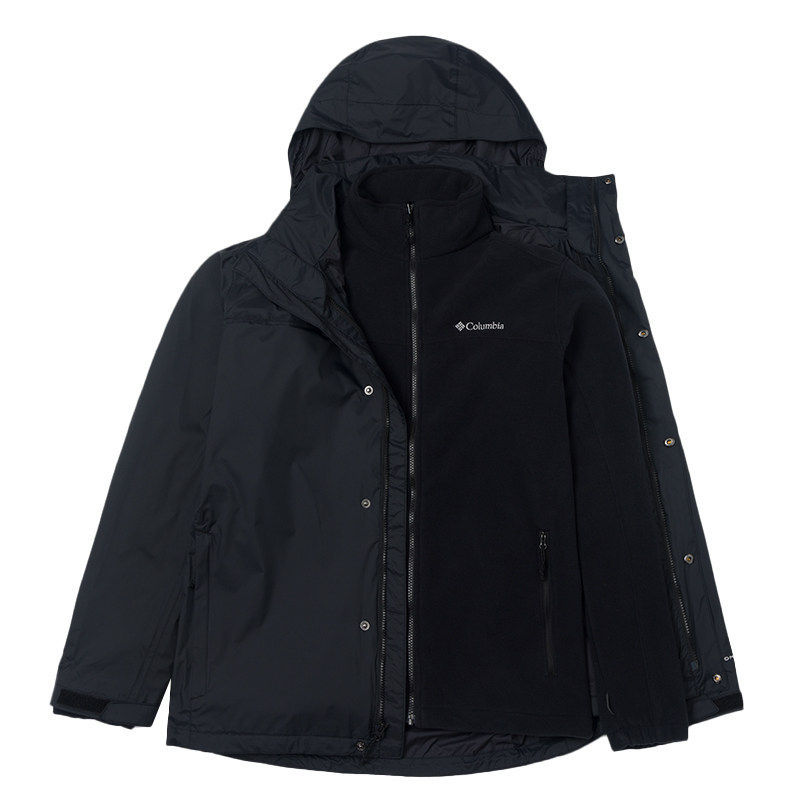 Columbia Men's Outdoor Waterproof Jacket with Fleece Liner 3-in-1 Coat We6508