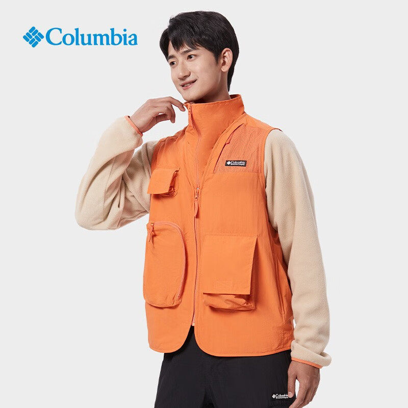 Colombian Men's Outdoor Multi-Pocket Detachable Sleeve Two-Way Vest Fleece Jacket We4469