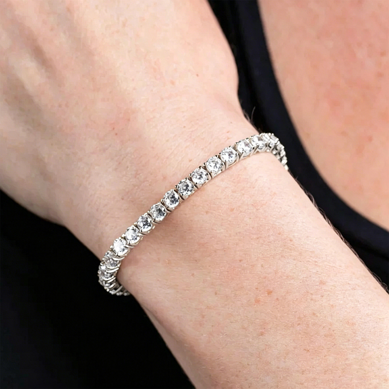 Swarovski Matrix Tennis White Tennis Bracelet Gift for Men and Women 5648936 5648937 Swarovski Matrix Tennis White Tennis Bracelet Gift for Men and Women 5648936 5648937