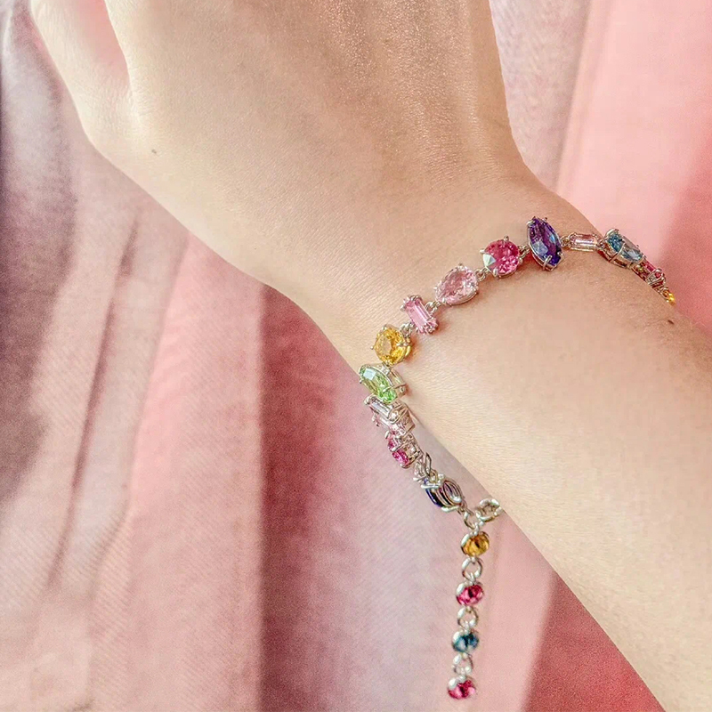 Swarovski's New Gema Radiant Tassel Multi-Color Candy Bracelet as a Gift for Your Girlfriend 5656427