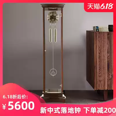 Polaris large mechanical floor clock solid wood European fashion living room standing clock decorative clock mechanical clock