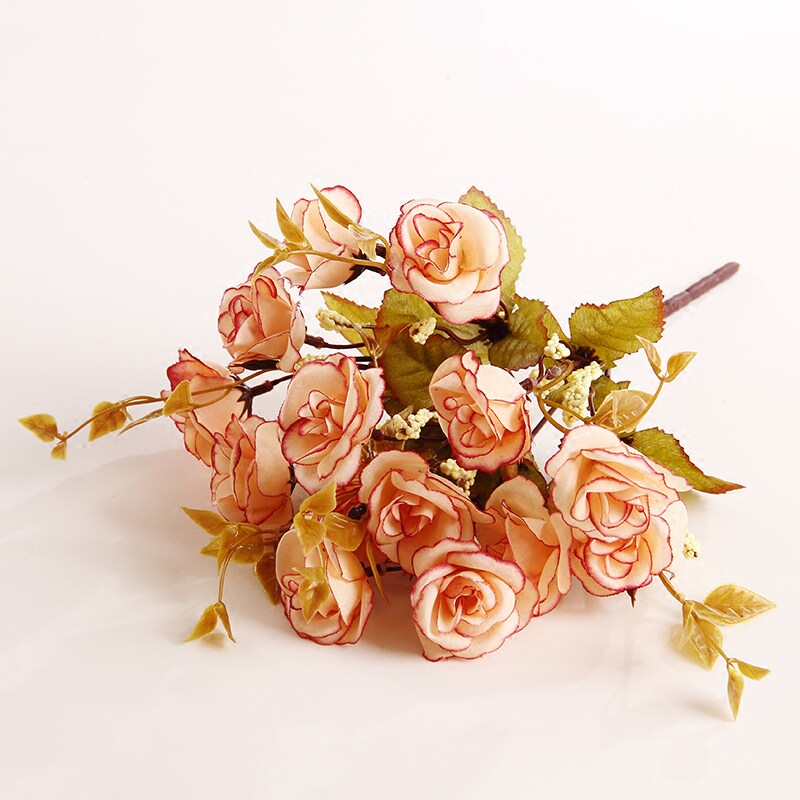 European simulation flower High-grade silk fabric fake flower Living room decoration dried flower TV cabinet Silk flower creative table floral decoration