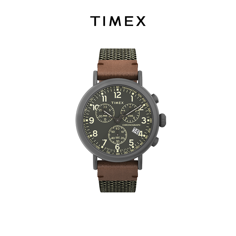 Timex Waterbury Series Casual Retro Watch Official Authentic Men's Quartz Waterproof Chronograph