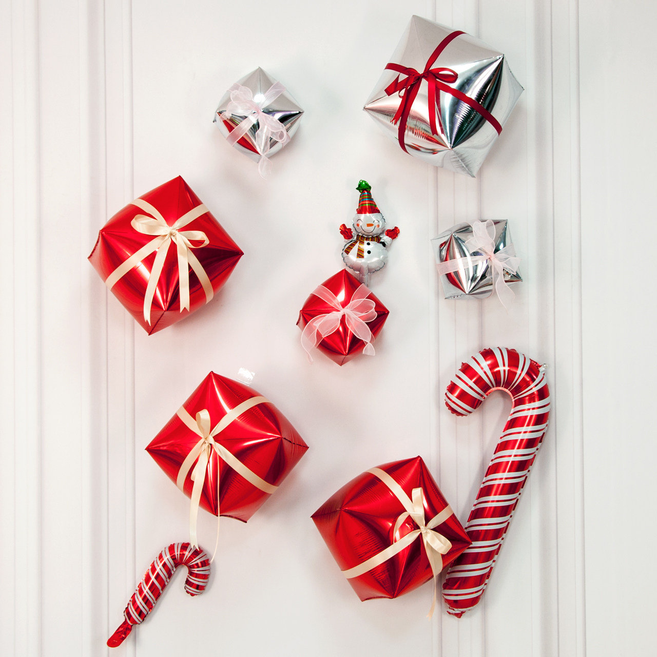 11th National Day Net Red Cube Balloon Gift Box Store Opening Window Decoration Scene Arrangement Ornament