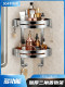 Bathroom Storage Rack 304 Stainless Steel No-Drill Bathroom Corner Shelf Wall-Mounted Toilet Storage Shelf