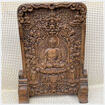 Collection of natural jade retro old objects old jade living room entrance alabaster carving screen ornaments Buddha statues