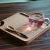 Vankine Nhật Bản khay gỗ bạch đàn rắn tấm hình chữ nhật tấm ăn sáng món tráng miệng trái cây tấm sáng tạo bằng gỗ khay trà - Tấm đĩa gỗ tròn Tấm