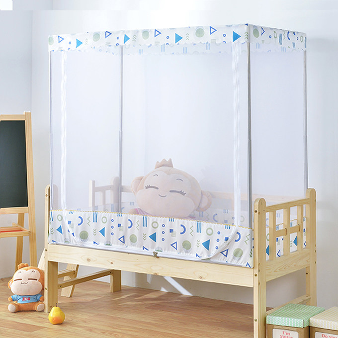 Set for children mosquito nets young children small beds splicing bed-bed mosquito nets babies are encrypted with bottomed anti-fall elementary students