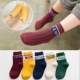 Vớ trẻ em mùa thu và mùa đông cotton 1-3-5-7-9-12 tuổi bé trai bé gái ống dài bé dày