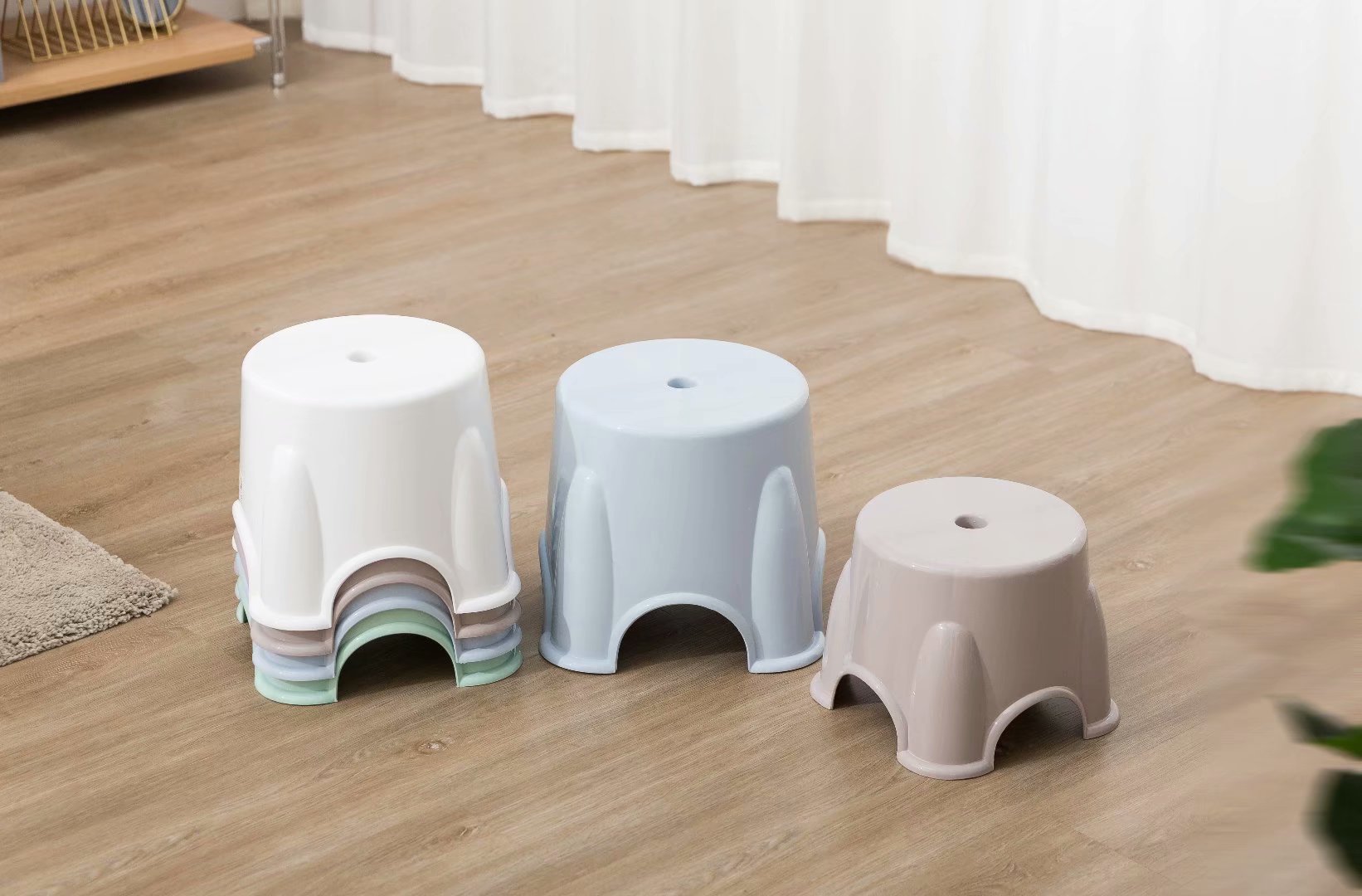 Single Meixiang 2071 dwarf bench dwarf bench home plastic bench 22*19 7cm