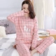 Người đàn ông Nam Cực kích thước lớn đồ ngủ nữ cotton dài tay mùa xuân và mùa thu mô hình thêm chất béo mm200 kg dịch vụ nhà lỏng mùa thu váy ngủ nữ