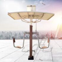 Landscape intelligent fitness equipment Community park Voice broadcast Intelligent second-generation rowing machine elliptical machine path wheel