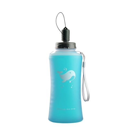 Силиконовый клей, складной портативный вместительный и большой чайник для спортзала для путешествий, 750 мл