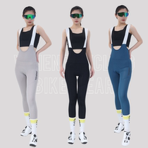 2024 Spring and Summer New Style-Haoyue Mens and Womens Double Arrow Cycling Pants Bib Strap Cycling Trousers Road Bike
