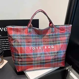 Модная вместительная и большая ретро сумка через плечо, водонепроницаемая льняная сумка из ПВХ, городской стиль