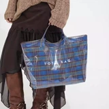 Модная вместительная и большая ретро сумка через плечо, водонепроницаемая льняная сумка из ПВХ, городской стиль