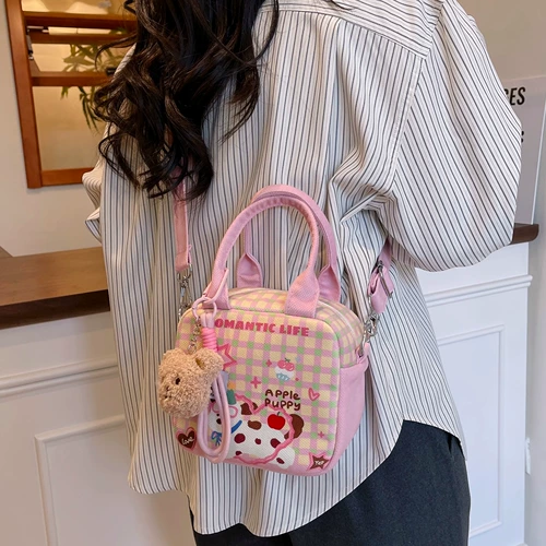 Небольшая дизайнерская оригинальная портативная зеленая милая универсальная сумка на одно плечо, тренд сезона