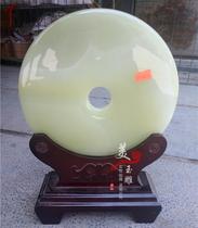 Jade Ping An buckle jade wall and the family living room office in the home living room office of the house Art decoration Qiao relocating business gift