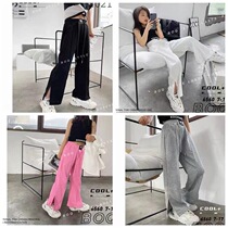 South Korean girl wide-legged pants 2022 Summer new Korean version Ocean Gas Pants Children Loose Casual Pants Pants Tide