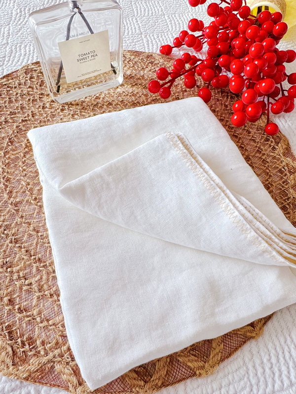 Exported to Belgium, Linen Double-Layered Edged Bath Towel, 14 Count, Delicate, Soft, Sweat-Absorbent, Breathable, Cool Large Bath Towel