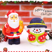 Christmas doll children diy handmade material Baolong Santa Claus snowman Cartoon Painted color Material Package