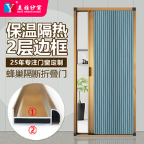 Hole-free honeycomb sliding door kitchen wardrobe bedroom balcony secret door bathroom door invisible partition folding sliding door