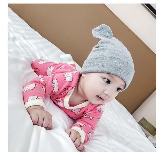 Bộ đồ lót cotton cho bé mùa xuân và mùa thu cộng với quần nhung mùa thu 6-12 tháng cho nam và nữ Đồ ngủ cho bé áo cho bé gái