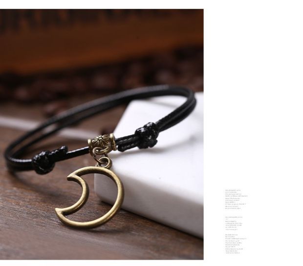 Nhật Bản và Hàn Quốc dây đỏ chuông vòng chân nam sinh viên retro đôi chân dây giày cá tính dây màu đen thời trang chân vòng chân vòng chân cá chép nữ