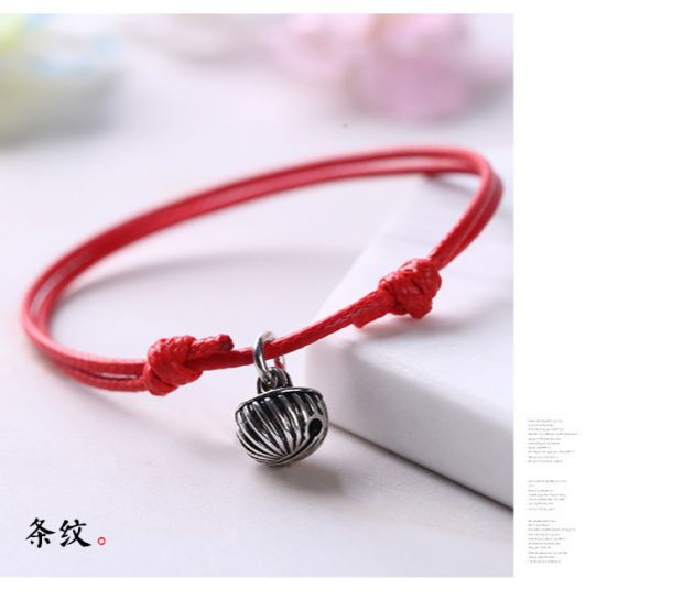 Nhật Bản và Hàn Quốc dây đỏ chuông vòng chân nam sinh viên retro đôi chân dây giày cá tính dây màu đen thời trang chân vòng chân vòng chân cá chép nữ