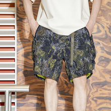 Summer 5-point shorts, casual ice silk short pants, trendy floral shorts, summer beach pants, loose shorts