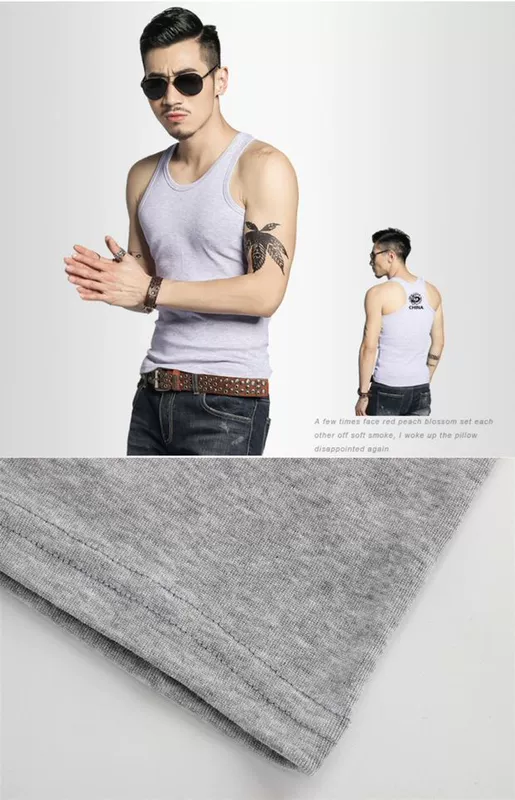 9,9 nhân dân tệ 10 nhân dân tệ quần áo mùa hè giá rẻ giải phóng mặt bằng áo sơ mi cotton áo hai dây sling 3 mảnh - Áo vest cotton áo vest nam tuổi 50