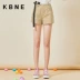 Quần short trắng nữ kbne2019 hè mới rộng cạp cao eo ngắn một phiên bản ngắn Hàn Quốc lỏng lẻo quần nóng bỏng hoang dã - Quần short Quần short