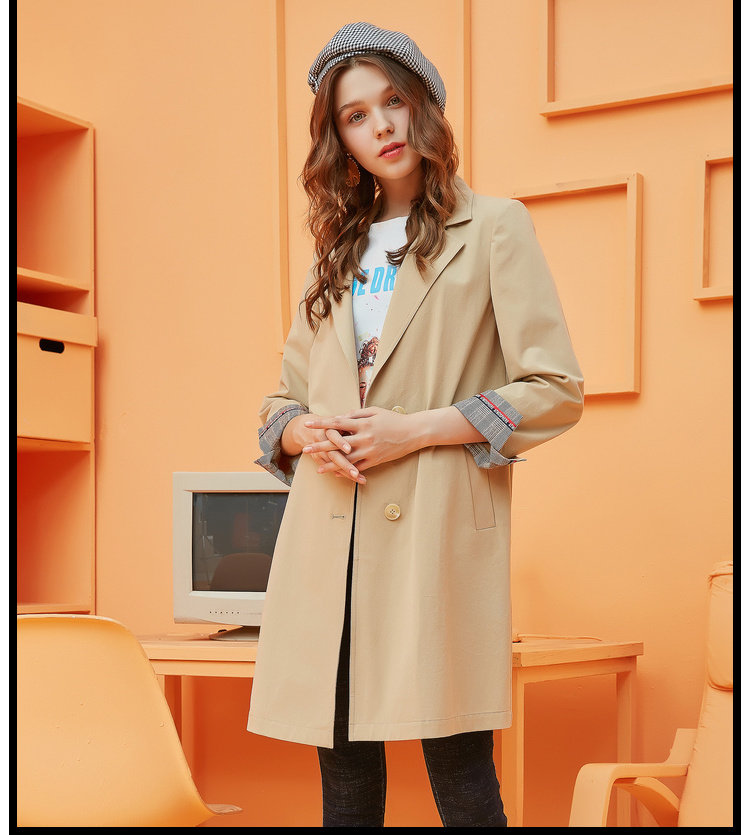 Trench pour femme KBNE     en Coton - Ref 3226654 Image 8