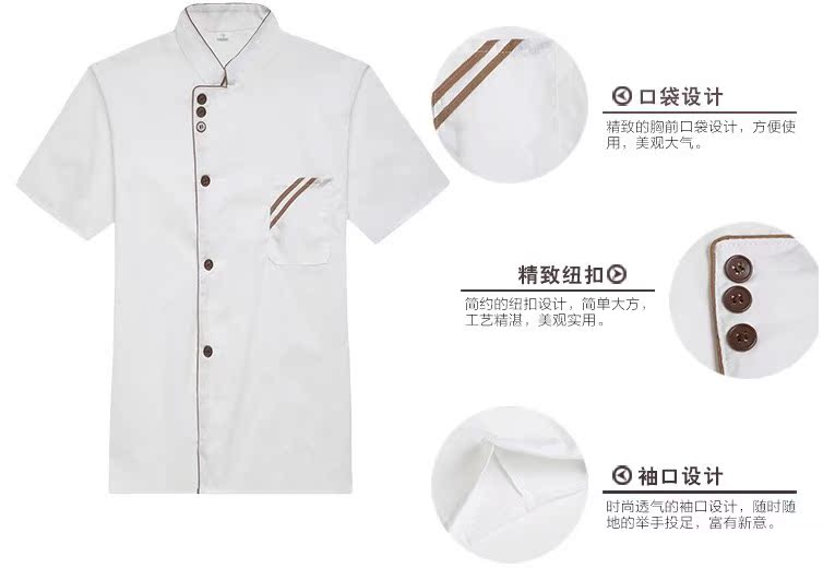 Veste chef cuisinier en polyester - Ref 1908939 Image 8