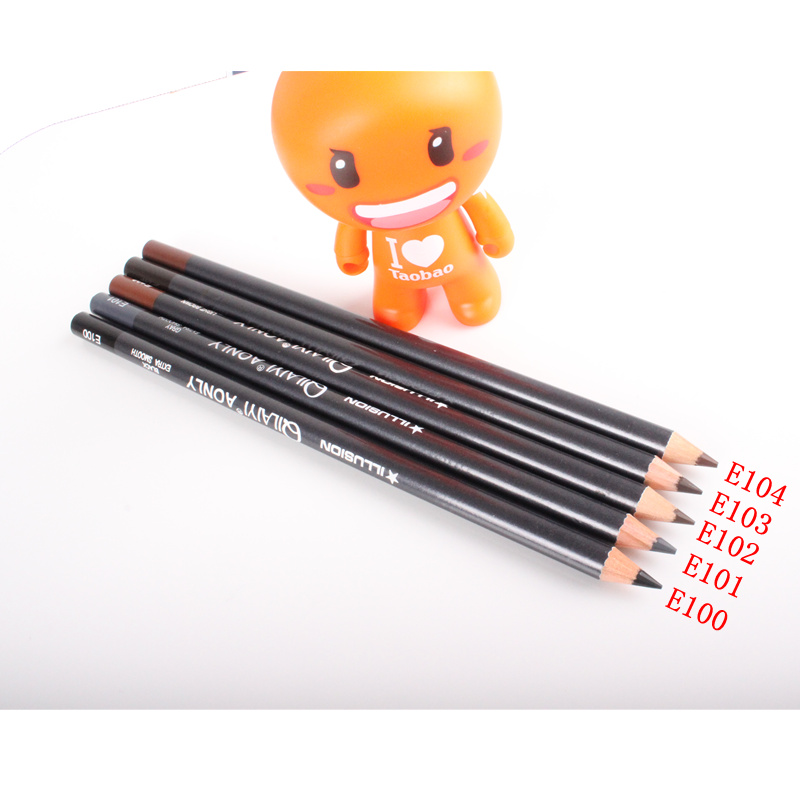 3 miếng 莱伊 pencil Bút chì kẻ lông mày không thấm nước màu đen Xám nâu nâu bền lâu - Bút chì lông mày / Bột / Stick chì kẻ mày dạng xé