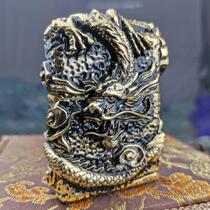 ZORRO ZORRO armor plate Dragon kerosene lighter personality vintage creative relief grinding wheel men gift