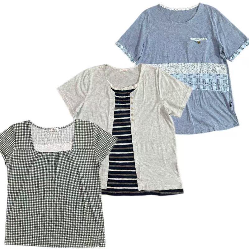 Vintage Japanese Style Short-Sleeved T-Shirt for Women 68 Vintage Japanese Style Short-Sleeved T-Shirt for Women 68
