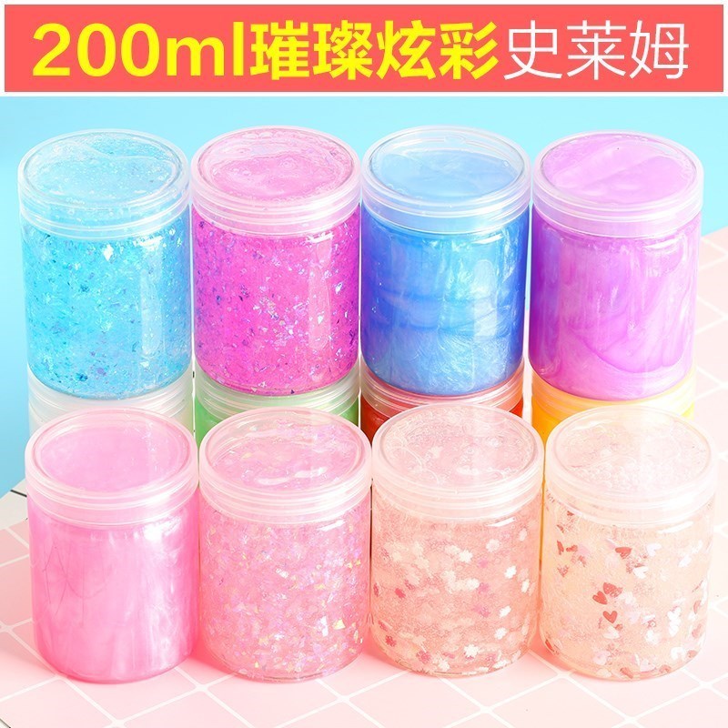 Lịch sử khuyến mãi Shim màu bùn tự làm glycerin đã hoàn thành thạch pha lê bùn bùn bùn bùn - Đất sét màu / đất sét / polymer đất sét, thế giới đồ chơi cho bé