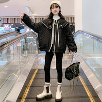 Girls jacket cotton coat in autumn and winter dress 2022 new gas fashion childrens short thin cotton clothes